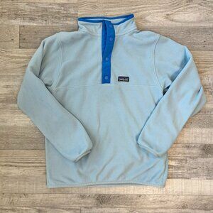 Patagonia Blue T-Snap Boys Fleece Jacket Pullover J48